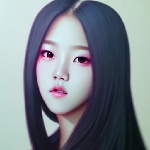 Image similar to jisoo of blackpink, hyperrealistic portrait, angelic, fantasy art, photo realistic, dynamic lighting, artstation, poster, volumetric lighting, very detailed face, 8 k, award winning