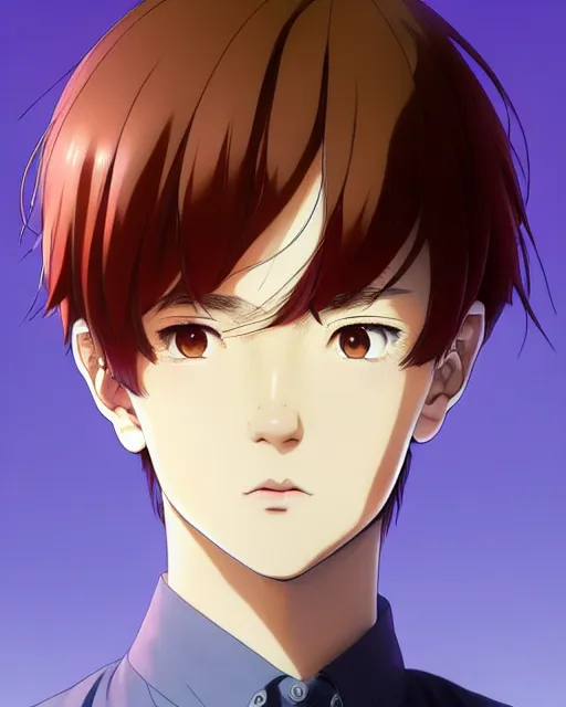 Prompt: portrait Anime as Georgy Vitsin actor man cute-fine-face, brown-red-hair pretty face, realistic shaded Perfect face, fine details. Anime. realistic shaded lighting by Ilya Kuvshinov katsuhiro otomo ghost-in-the-shell, magali villeneuve, artgerm, rutkowski, WLOP Jeremy Lipkin and Giuseppe Dangelico Pino and Michael Garmash and Rob Rey