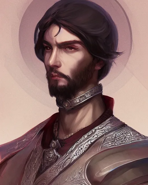 Prompt: centered detailed portrait of a Medieval King, by Ross tran. trending on artstation
