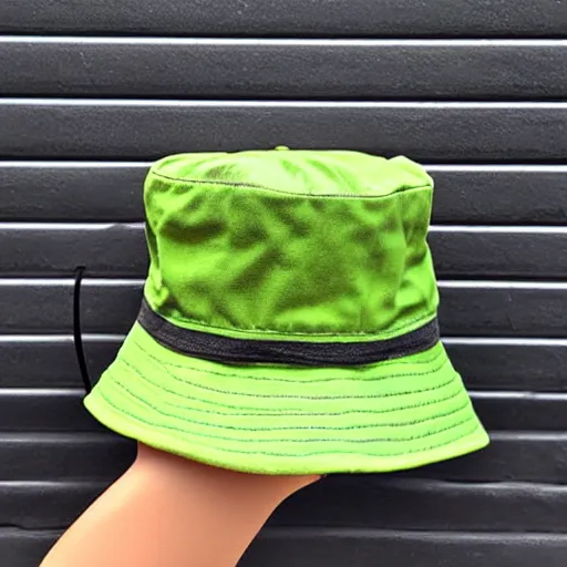 Image similar to shrek bucket hat