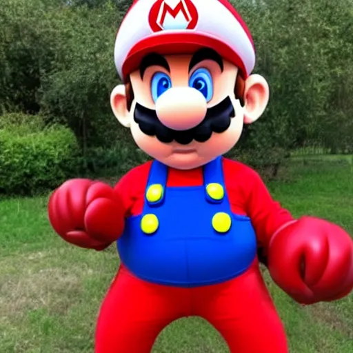 Image similar to Mario in real life