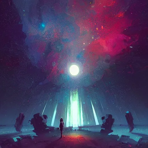 Image similar to a black hole in space, by anato finnstark, by alena aenami, by john harris, by ross tran, by wlop, by andreas rocha
