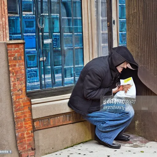 Prompt: a thief stealing money, stock photo