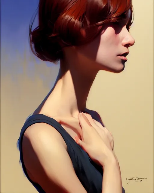 Image similar to surrogat, composition, audrey plaza, realistic shaded, fine details, realistic shaded lighting poster by ilya kuvshinov, magali villeneuve, artgerm, jeremy lipkin and michael garmash and rob rey