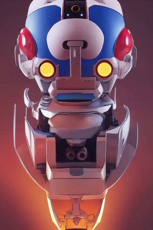 Image similar to metabots medabots medarotto medarot robot minimalist comics helmet mask, behance hd by jesper ejsing, by rhads, makoto shinkai and lois van baarle, ilya kuvshinov, rossdraws global illumination ray tracing hdr radiating a glowing aura