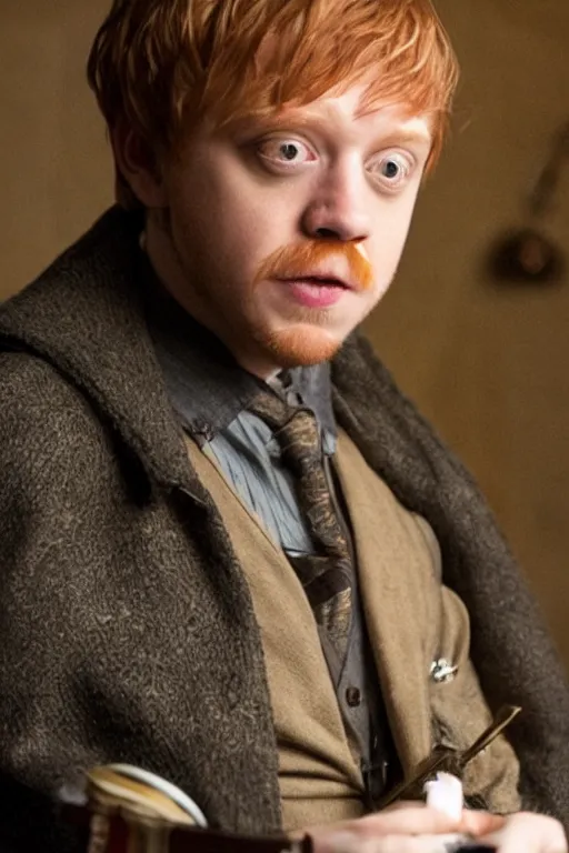 Prompt: Rupert Grint as Dr. Otto Gunther Octavius