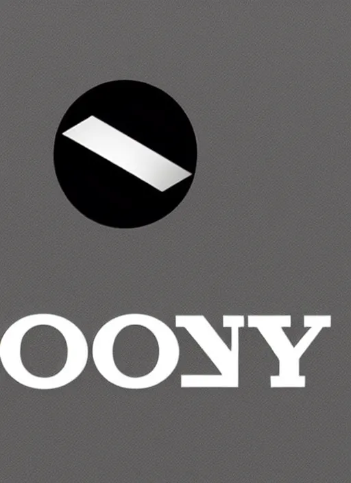 Prompt: sony logo from ps 1
