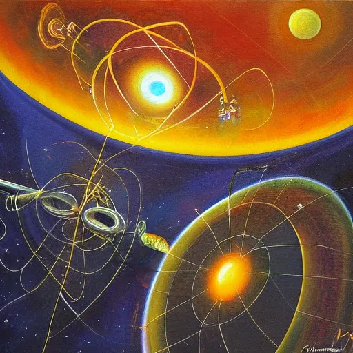 Image similar to The Higgs Boson, a detailed painting by Wojciech Siudmak