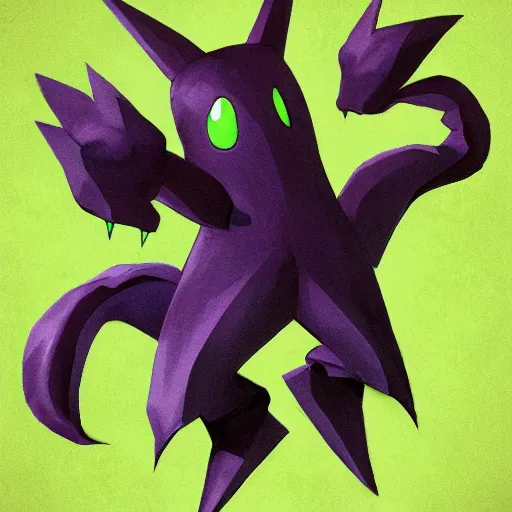 Image similar to mixture between metapod and haunter pokemon