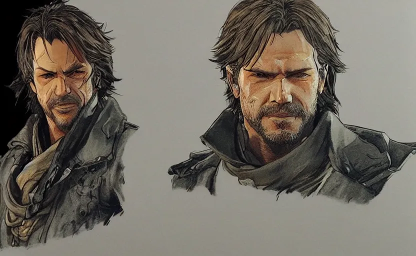 Image similar to yoji shinkawa drawing of arthur morgan,