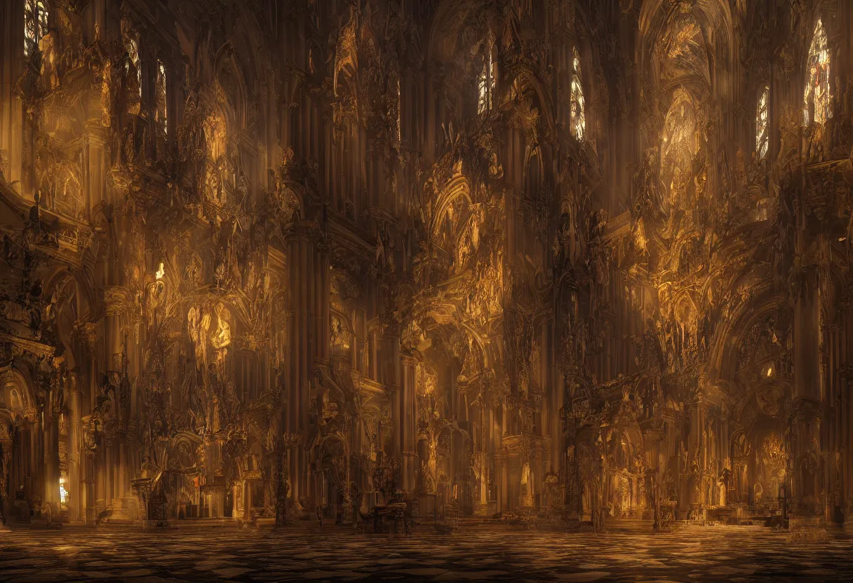 Prompt: divine intervention in cathedral of sinners, ominous bloody background, hyperrealism, realistic, dramatic lighting, octane render, highly detailed, cinematic lighting, cinematic, art by rubens and rutkowski and rembrandt