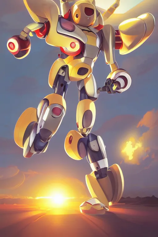 Image similar to metabots medabots medarotto medarot robot minimalist comics, behance hd by jesper ejsing, by rhads, makoto shinkai and lois van baarle, ilya kuvshinov, rossdraws global illumination ray tracing hdr radiating a glowing aura