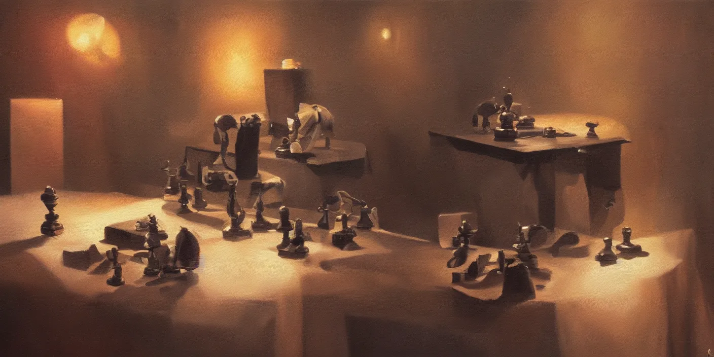 Prompt: checkmate, cinematic lighting, detailed oil painting, hyperrealistic, 8k