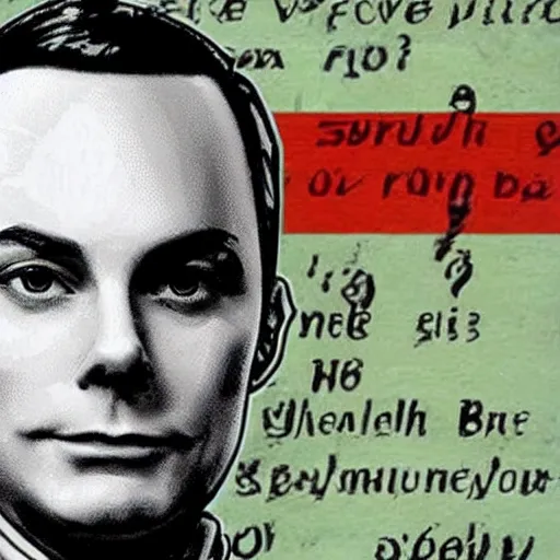 Image similar to sheldon cooper russian millitary propoganda