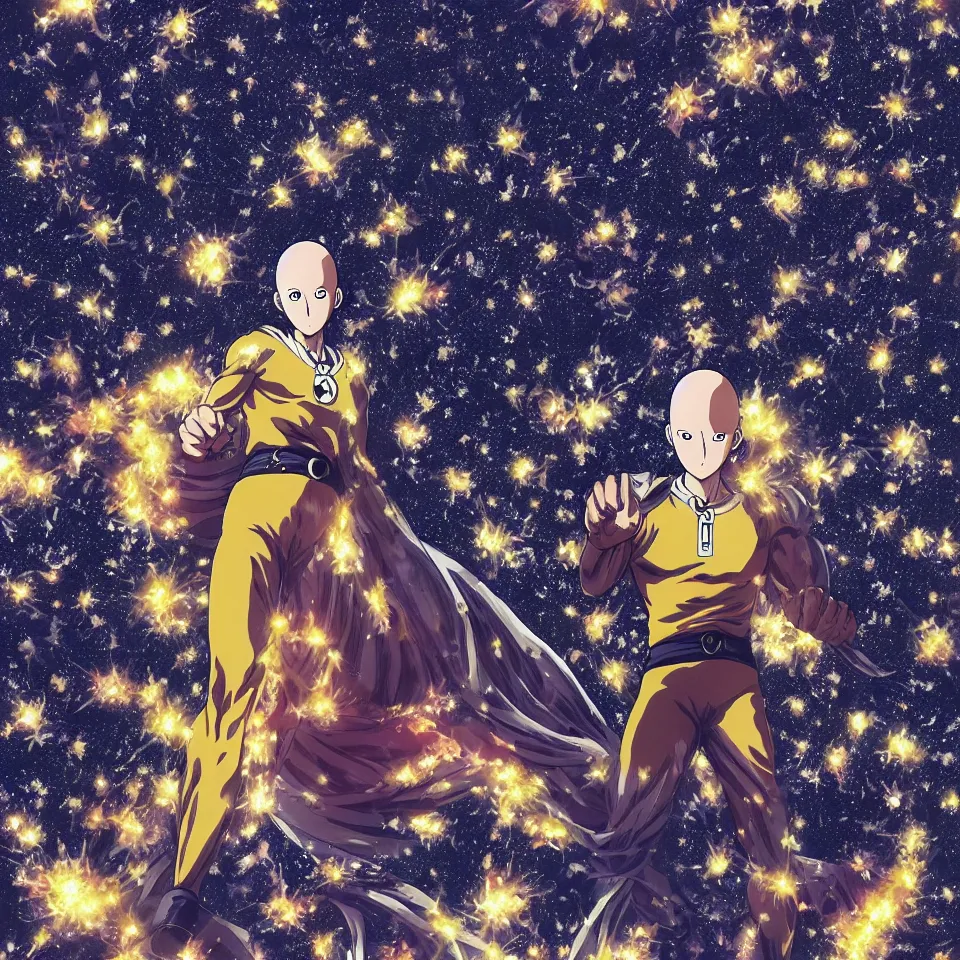 4K, anime boys, Saitama, high angle, One-Punch Man, anime, HD