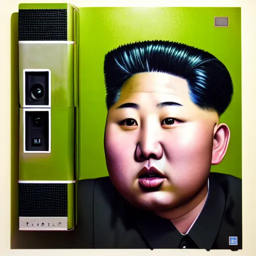 Image similar to hyperralism araki hobuyoshi style photography of hyperrealism detailed north korean kim chen with detailed face playing on detailed xbox and smoking weed in basement bedroom