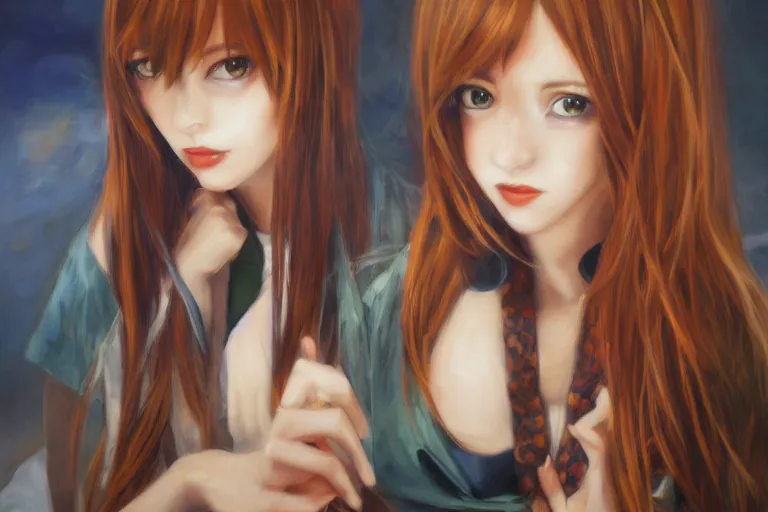 Image similar to malise kurisu, oil painting, cute, hdr, 4 k