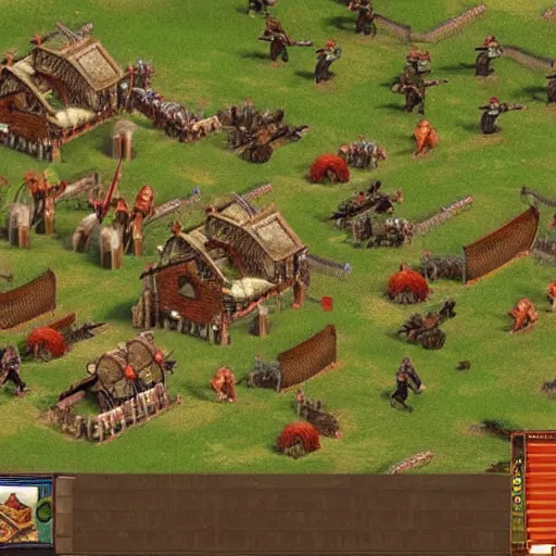 Prompt: McDonald's in age of empires
