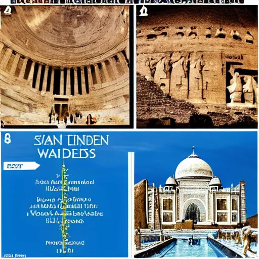 Prompt: the seven wonders of the ancient world