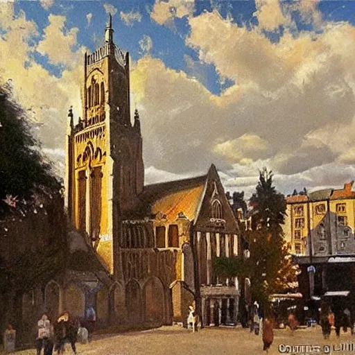 Prompt: Norwich by James Gurney