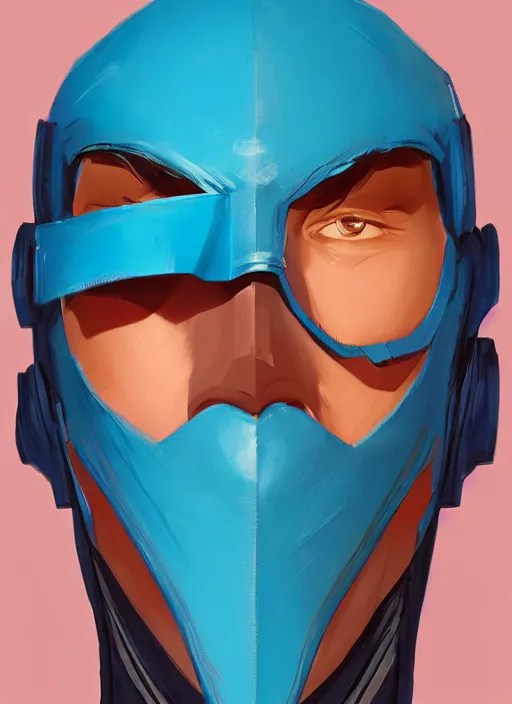 Blue Cyberpunk Mask