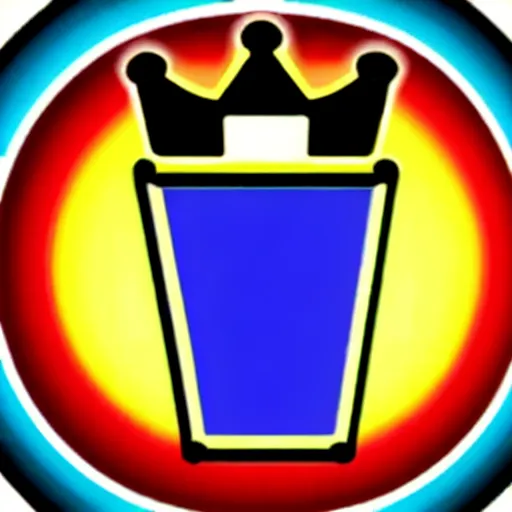 Image similar to Trivia TV show with blue crown logo