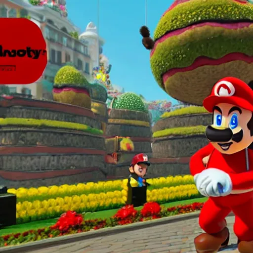 Image similar to Mario odyssey but its big chungus