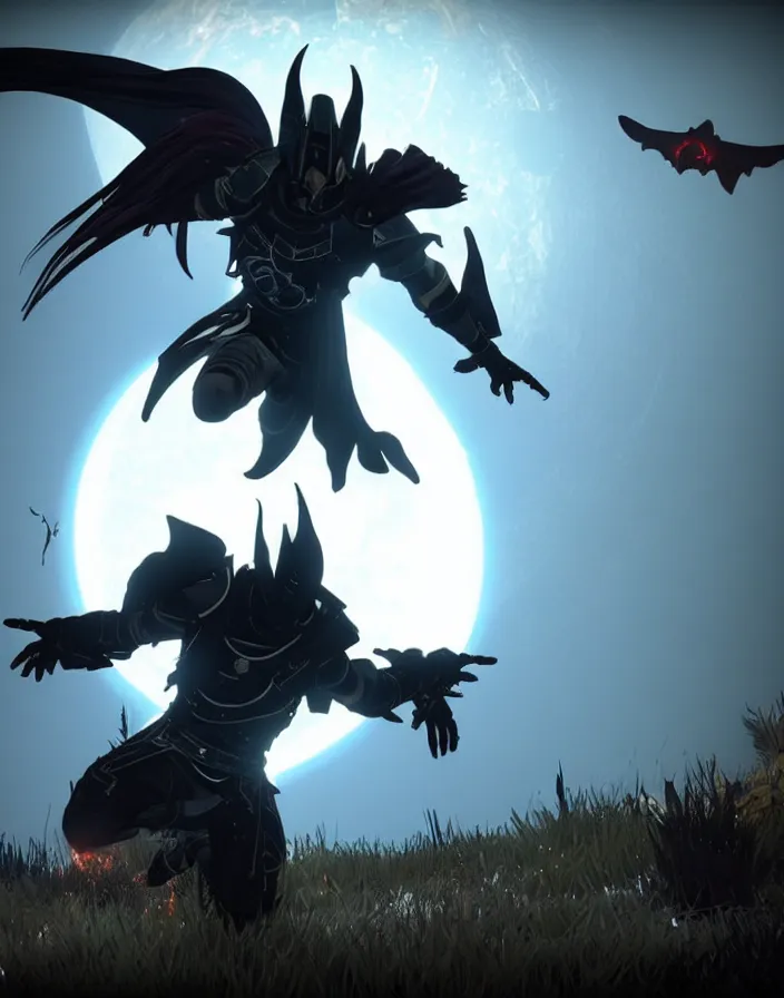 Image similar to god of darkness in destiny by bungie