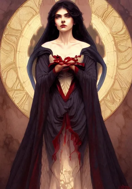 Image similar to evil demon snow white, intricate, elegant, highly detailed, digital painting, artstation, concept art, smooth, sharp focus, illustration, art by artgerm and greg rutkowski and alphonse mucha and william - adolphe bouguereau