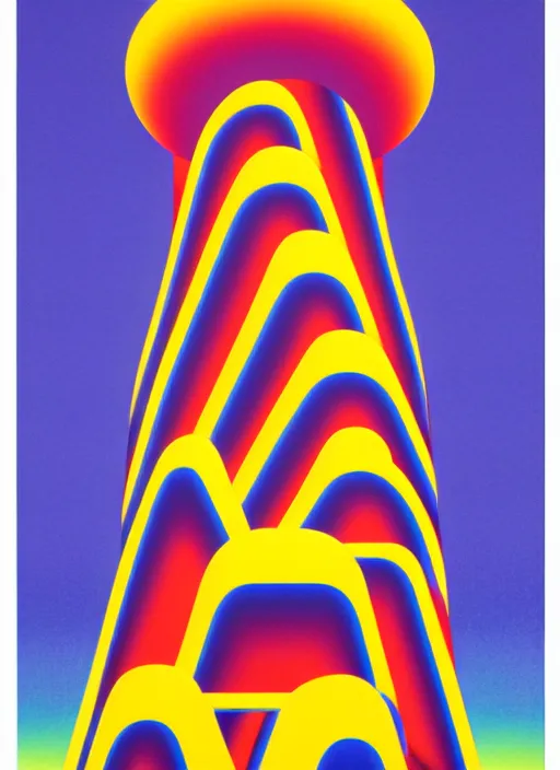 Image similar to abstract tower by shusei nagaoka, kaws, david rudnick, airbrush on canvas, pastell colours, cell shaded, 8 k