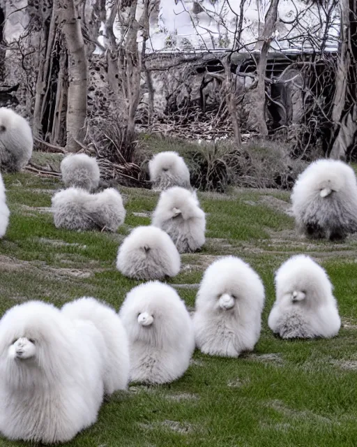 Image similar to floofs on parade, tourist photo