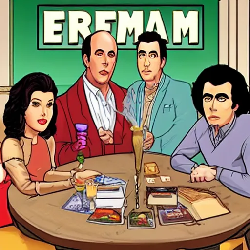 Prompt: Dream the TV show Seinfeld in the form of a table top RPG