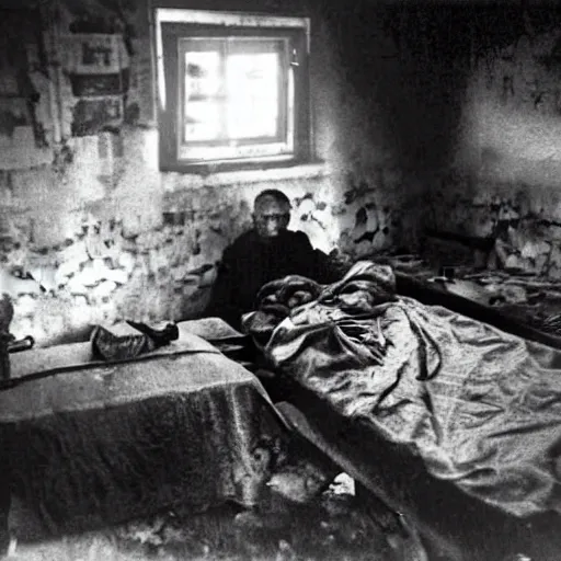 Image similar to the last photo of a survived ukrainian after the start of a nuclear war