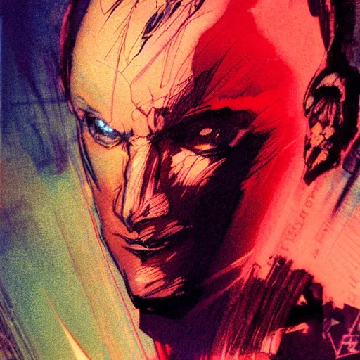 Image similar to citizen portrait soft light painted by bill sienkiewicz and bob peak, inspired by akira anime, smooth face feature, intricate oil painting, high detail illustration, sharp high detail, manga and anime 1 9 9 9