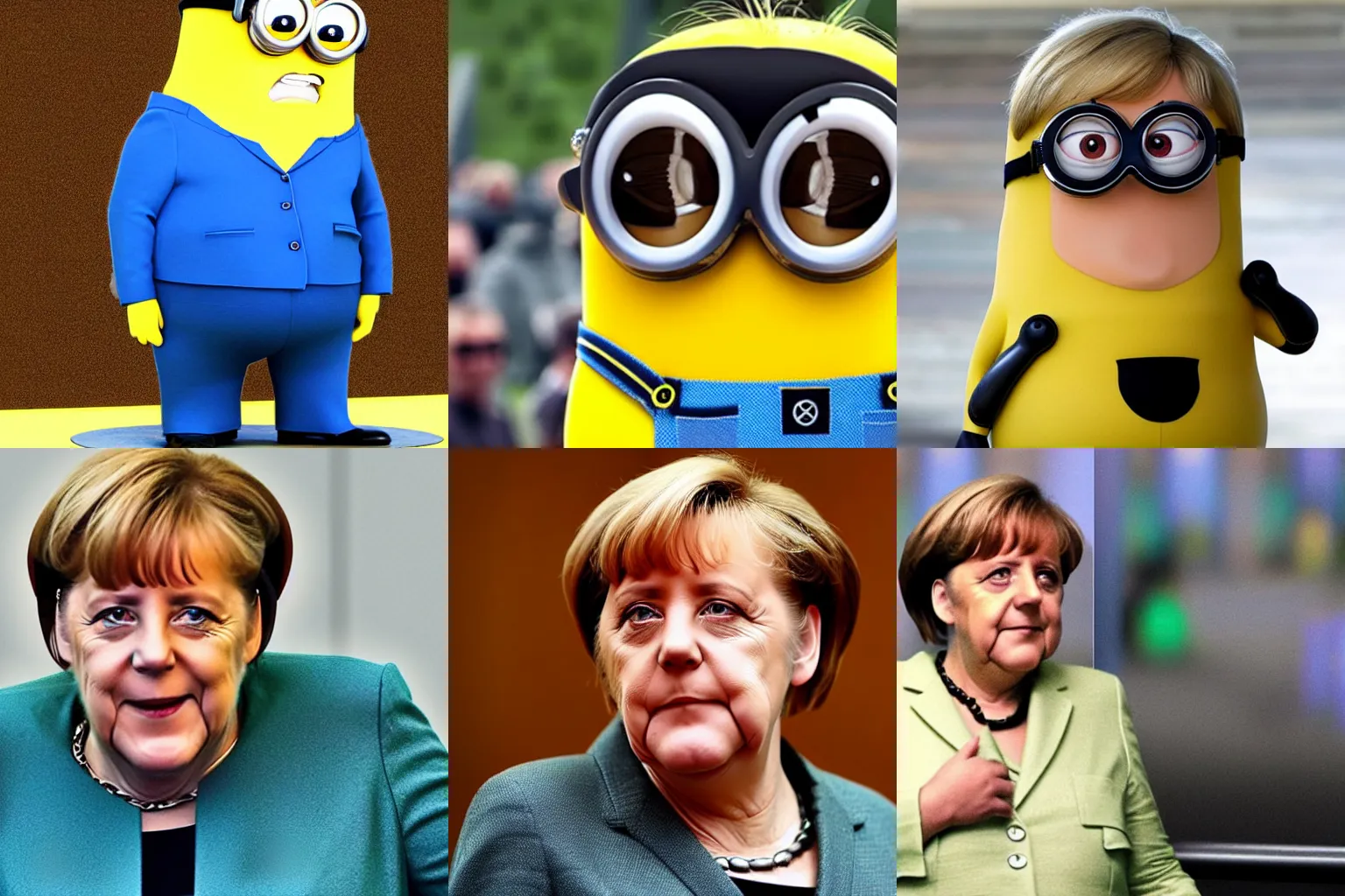 Prompt: Angela Merkel Minion
