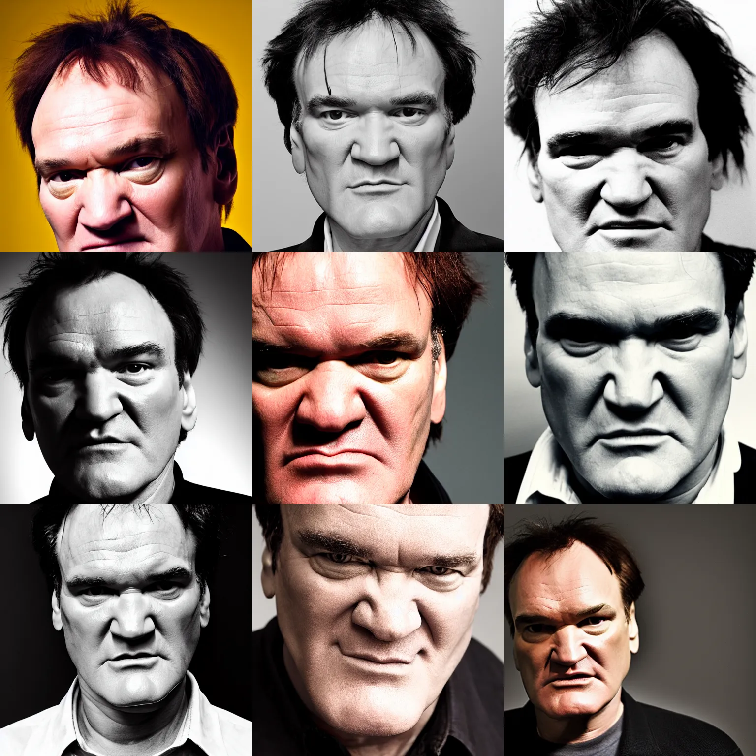 Prompt: detailed portrait of quentin tarantino, studio photograph