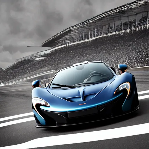 Prompt: “McLaren P1 Forza Cover Art”