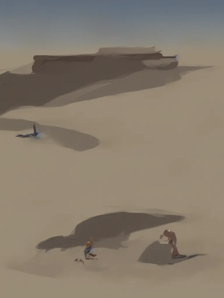 Image similar to quick sand by disney concept artists, blunt borders, rule of thirds