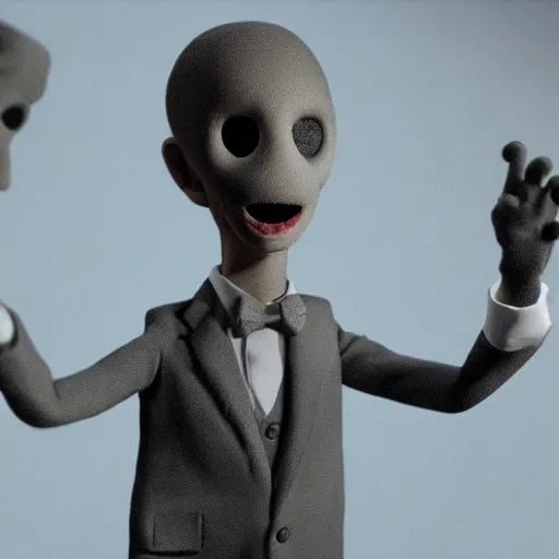 Prompt: anthony fauci slenderman, hyperrealistic, claymation, volumetric lighting, 3 5 mm film still, concept art