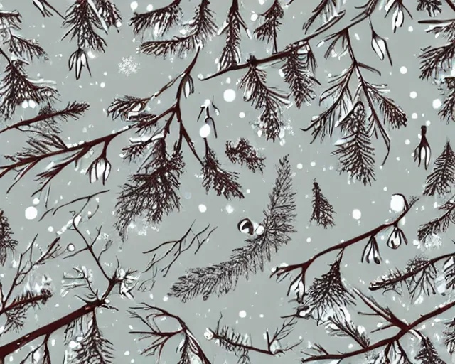 Image similar to winter illustration style