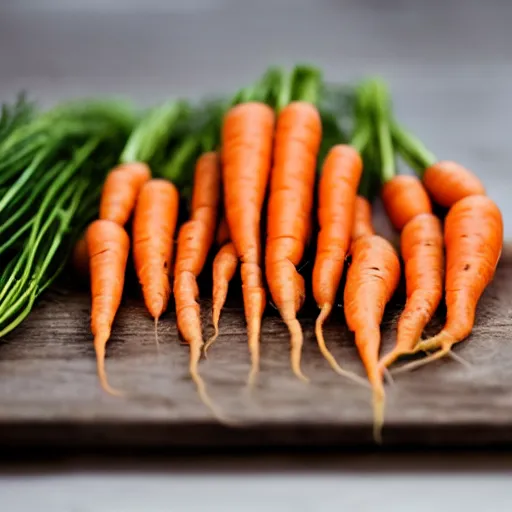 Image similar to photo a few carrots on a table