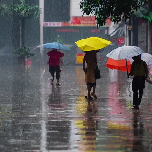 Image similar to rain in saigon