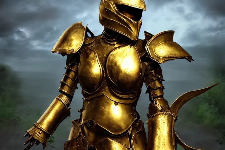 Image similar to armor, fantasy, painting, ultra realistic!!!, clear weather, golden hour, sharp focus