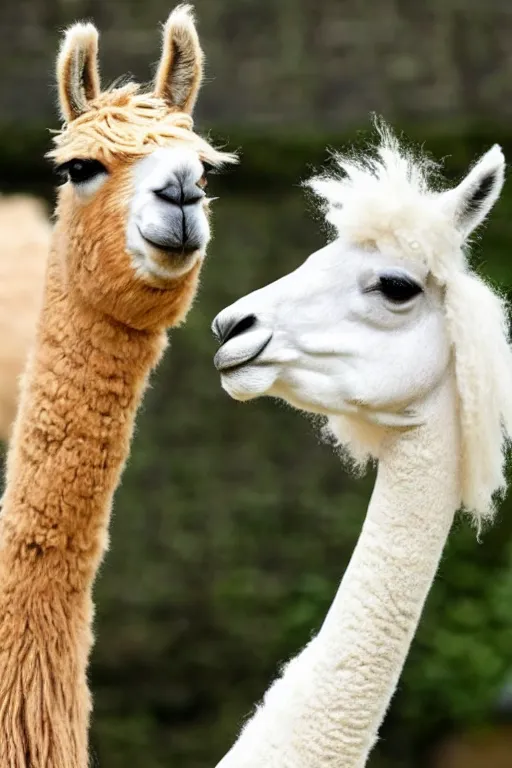 Image similar to A llama with the features of Boris Johnson