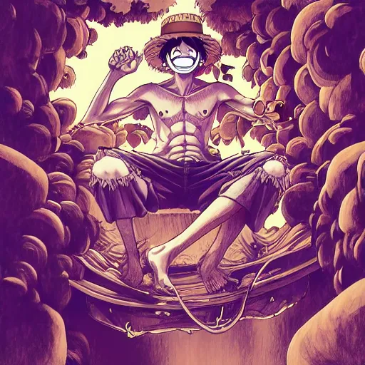 ArtofReeve (COMMISSION OPEN) on X: [ Soft Rendering ] slight revision on  my fanart of Luffy's new awakening power I forgot how his sandal looks like  and adjust the composition a bit.