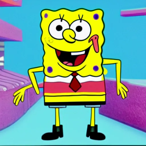 Image similar to spongebob squarepants as seen in spongebob tv show created and designed by stephen hillenburg,