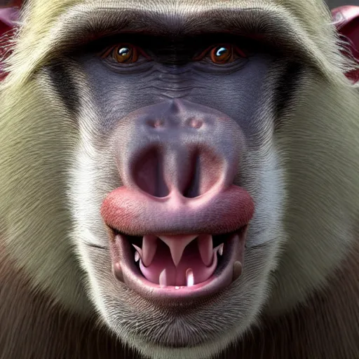 Prompt: trump as a baboon, photorealistic, 8k, award winning, octane render