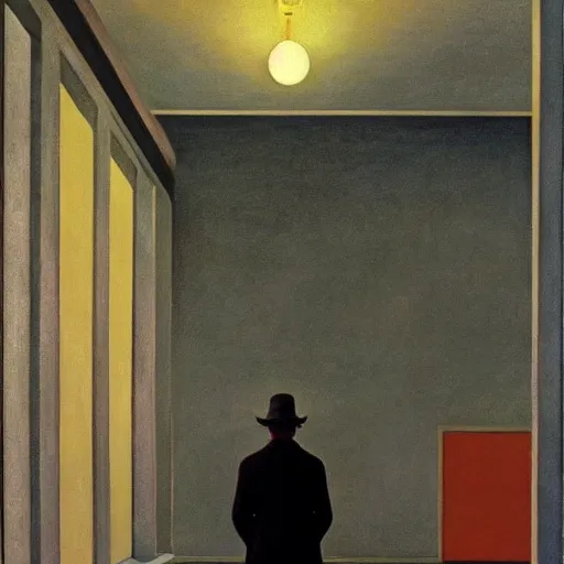 Image similar to a lonely figure in mumbai, hyperrealistic film still by edward hopper, by gottfried helnwein, by klimt, by paolo uccello, art nouveau, highly detailed, strong lights, liminal, eerie, metaphysical, bright pastel colors,