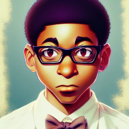 Image similar to steve urkel, portrait shinkai makoto studio ghibli studio key hideaki anno sakimichan stanley artgerm lau rossdraws james jean marc simonetti elegant highly detailed digital painting artstation pixiv