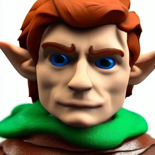 Prompt: a small silicone toy of link, 4 k, realistic, silicone art.